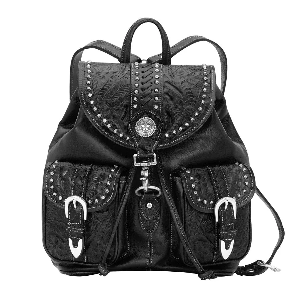 Classic Drawstring Backpack with Flap