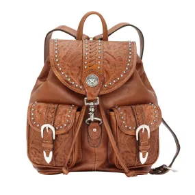 Classic Drawstring Backpack with Flap