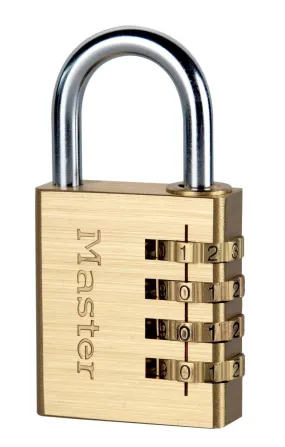Master 604D Solid Brass Set-Your-Own Combination Padlock