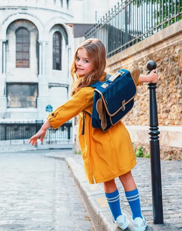 Mini Winged Night Blue Schoolbag