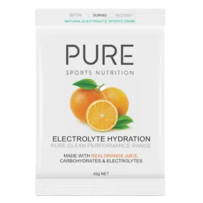 Pure Sports Nutrition - Electrolyte Hydration 42G Satchels - Orange