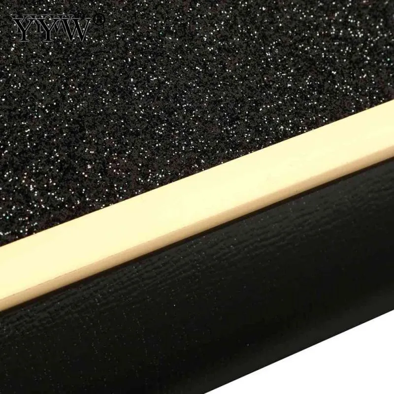 Sequined Envelope Gold Clutch Bags with Chain Wedding Party Clutches