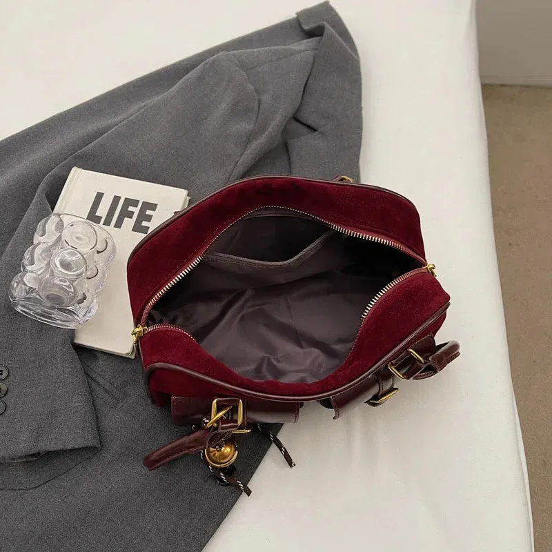 Small Double Pockets Zipper Underarm Bags