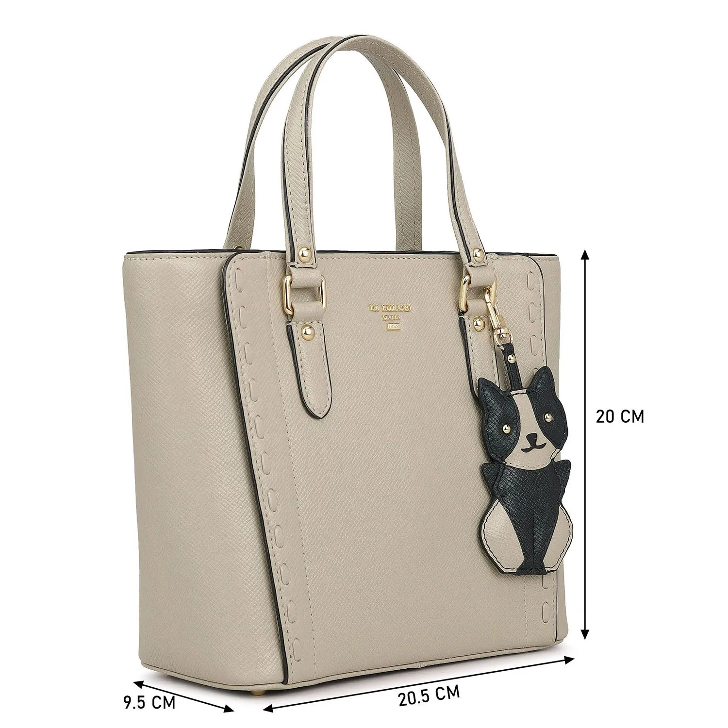 Small Franzy Leather Satchel - Lamb