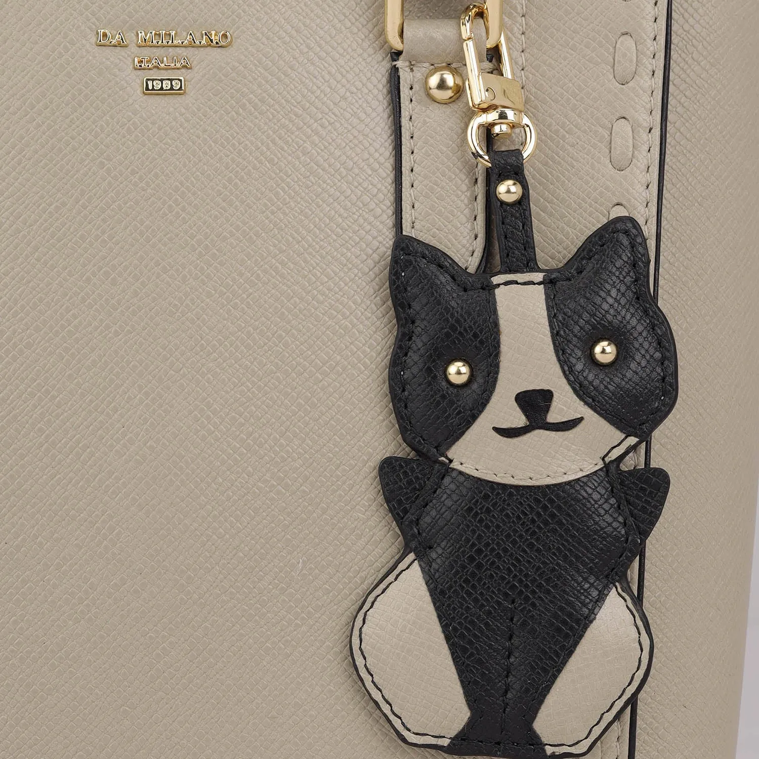Small Franzy Leather Satchel - Lamb